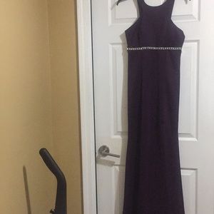 Plum colored prom dress